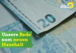 Unsere Rede zum neuen Haushaltsplan der Stadt Halver