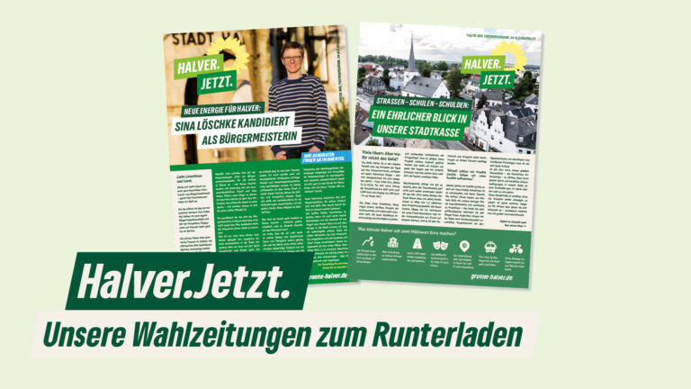 Halver. Jetzt. Unsere Wahlzeitungen zur Kommunalwahl 2025 – jetzt online
