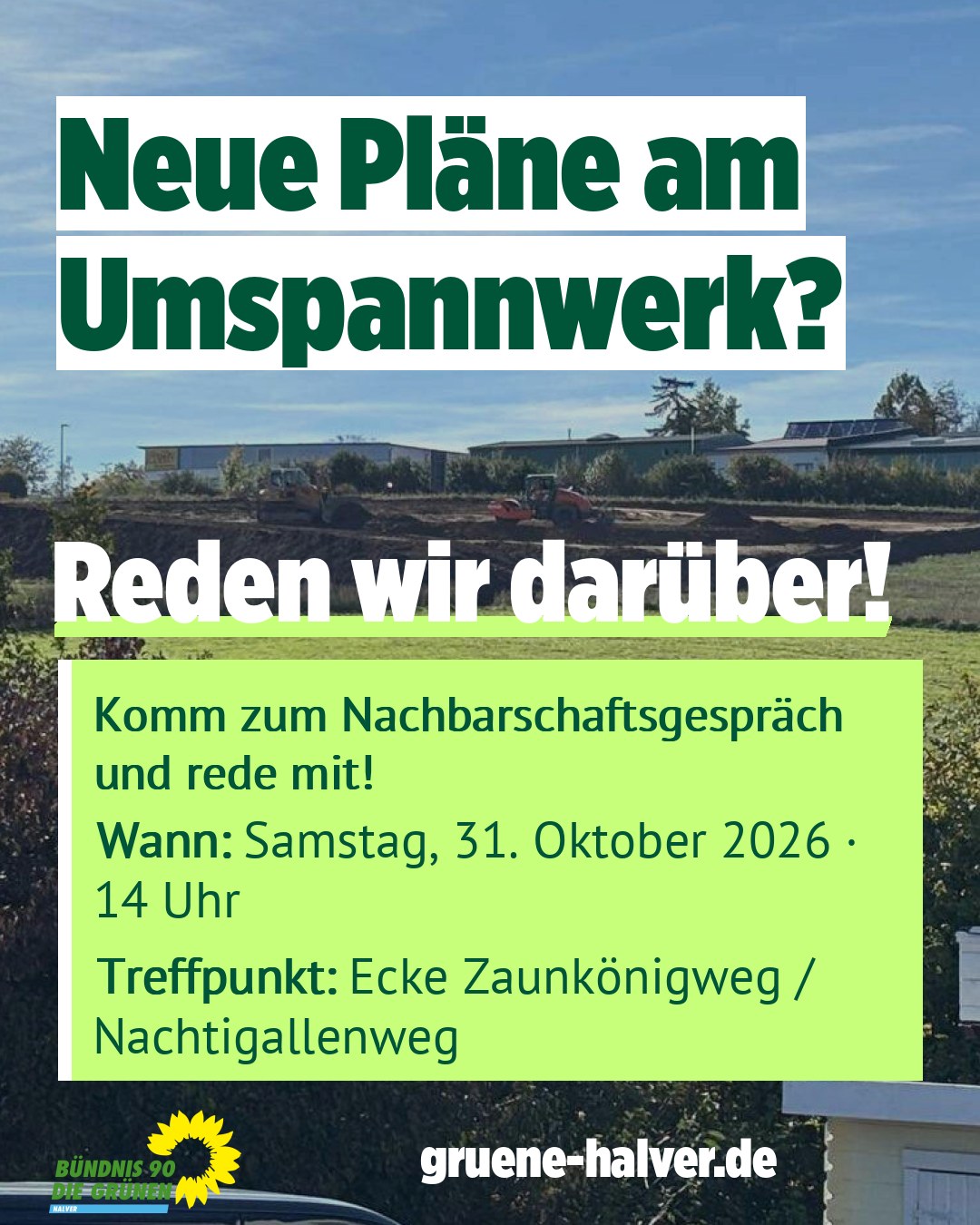 Einladung zur Begehung: Was plant die Stadt am Umspannwerk?